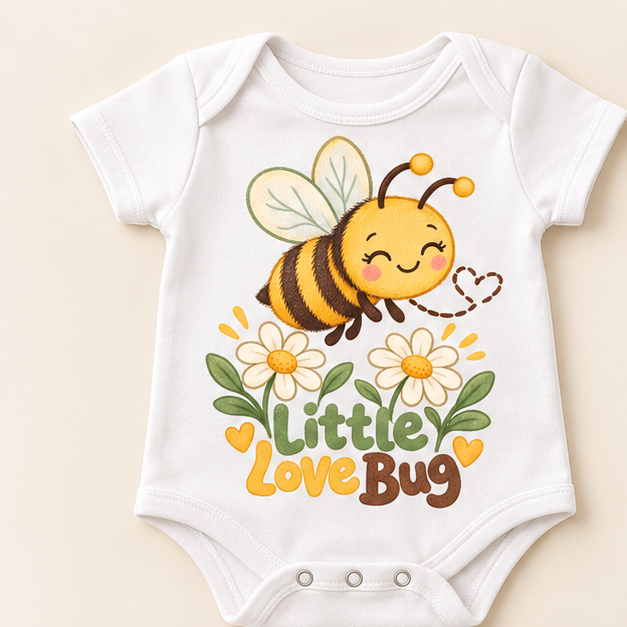 Little Love Bug Bumblebee Baby Onesie
