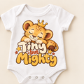 Tiny but Mighty Lion Cub Baby Onesie