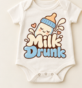 Milk Drunk Baby Bottle Onesie