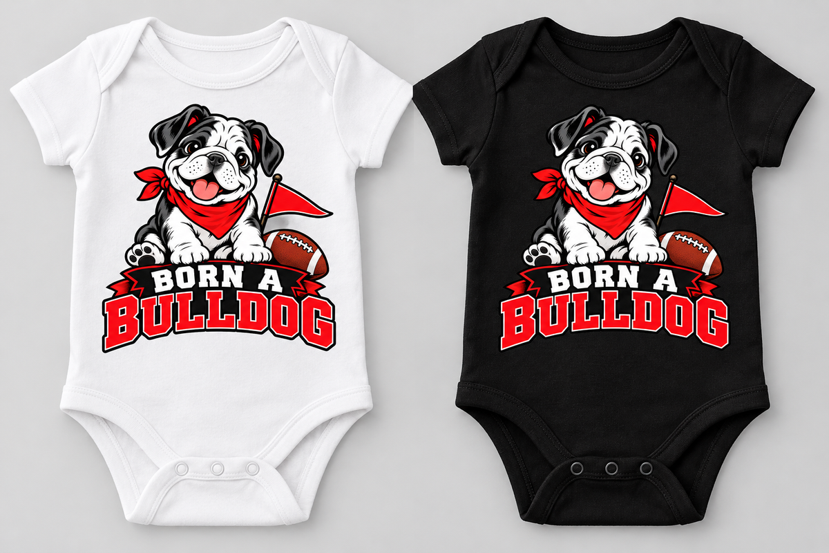 Born a Bulldog Georgia Bulldogs Infant Onesie