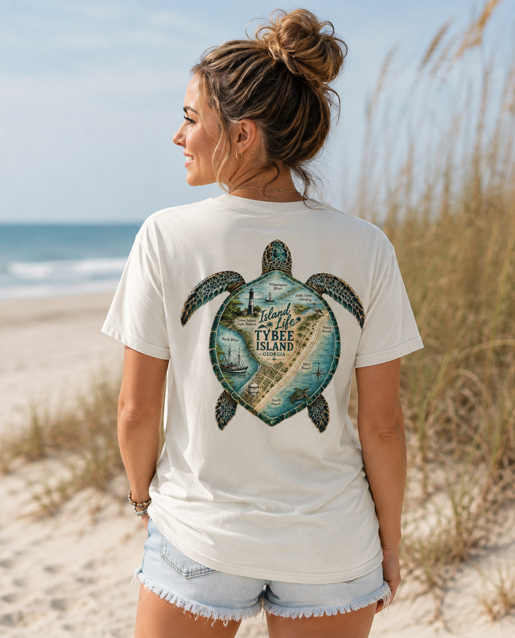 Island Life Tybee Island Coastal Turtle Tee – Sunshine Shore & Co.