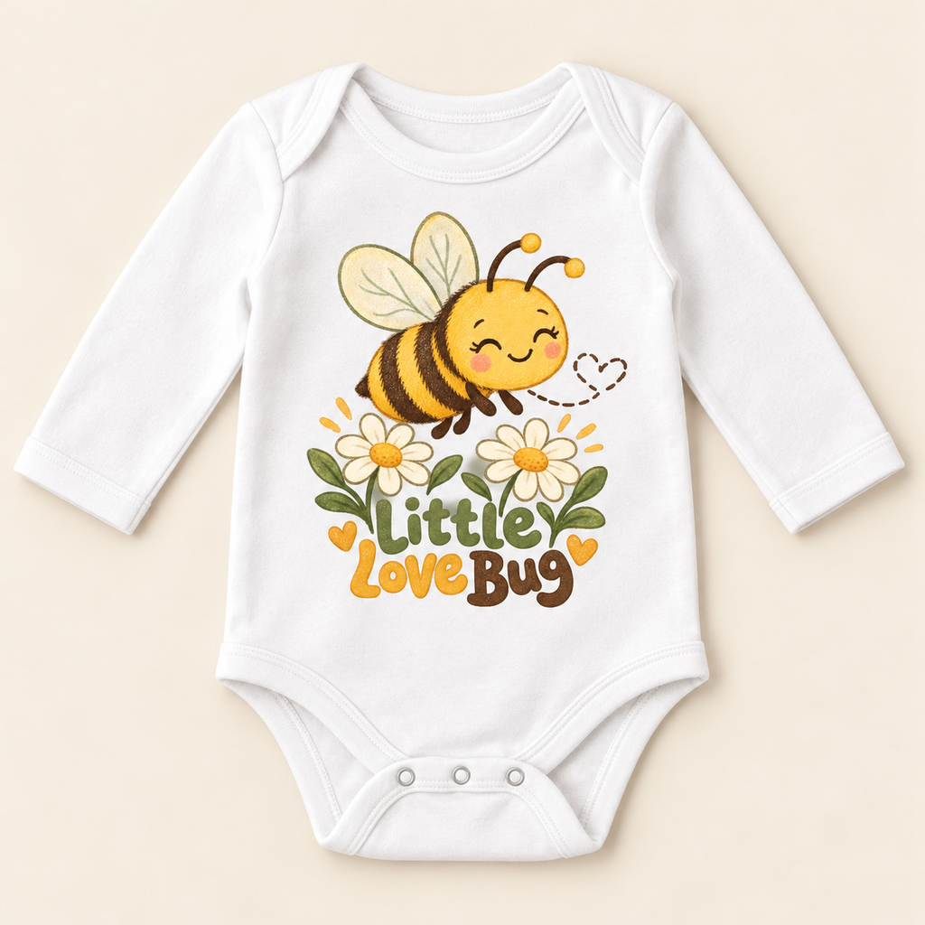 Little Love Bug Bumblebee Baby Onesie