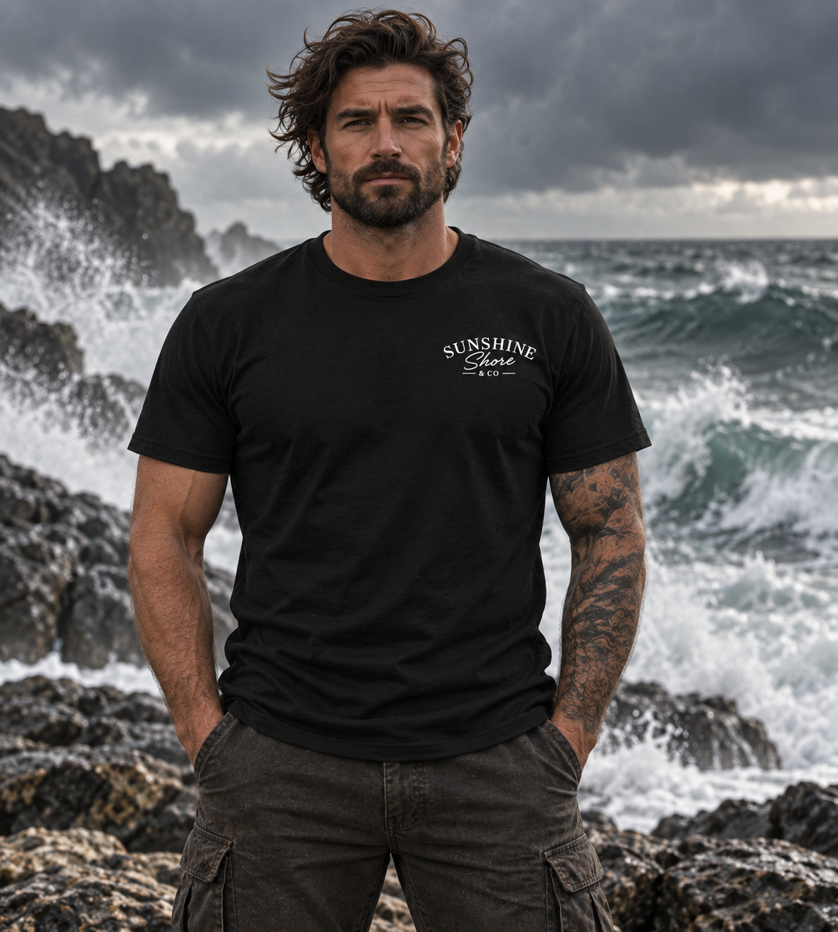 Smooth Sea Skilled Sailor Skull & Anchor Tee