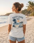 Ladies Salty Days – Sunshine Always Signature V-Neck Tee