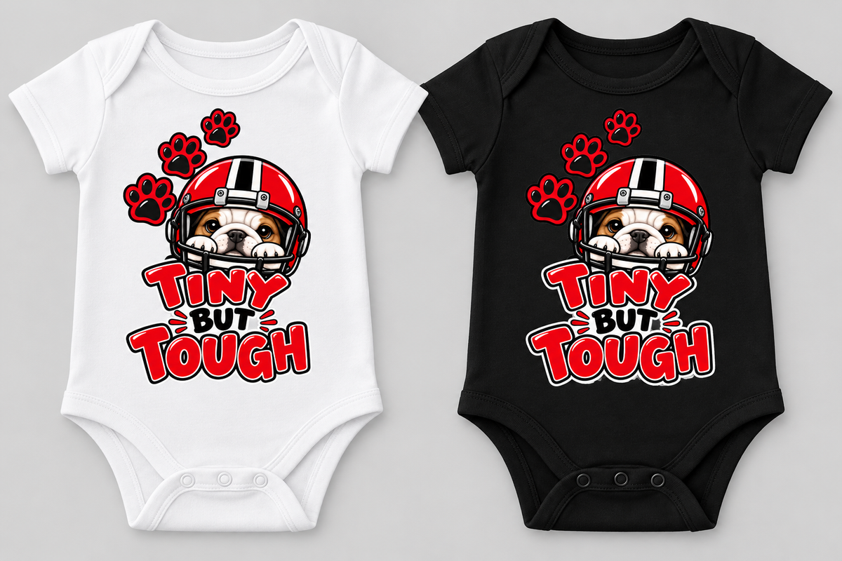 Tiny but Tough Georgia Bulldogs Infant Onesie